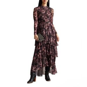 Ted Baker | Dresses | Ted Baker Zadi Knitted Frill Full Skirt Long Sleeve  Dress Size | Poshmark